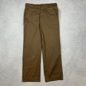 WearGuard UPS Men's Brown Work Pants 34x32 Polyester Cotton Chinos